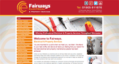 Desktop Screenshot of fairwayselectrical.co.uk