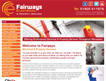 Tablet Screenshot of fairwayselectrical.co.uk